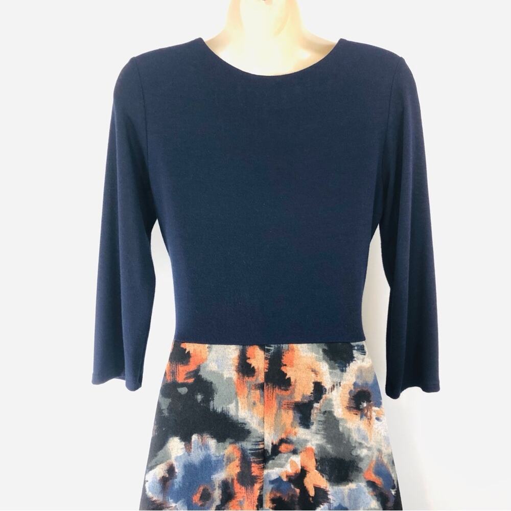 Hail3y:23 Blue Fit and Flare Wrap Top Dress - Picture 10 of 16